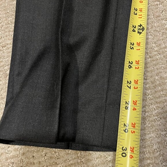 Suitsupply Men's Brescia Dark Grey Wool Dress Pants Trousers 30x30 - Picture 4 of 5